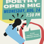 August 24: Poetry Open Mic