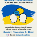 Nov. 6: ENGin Info Session: Help Ukrainians Improve Their English!