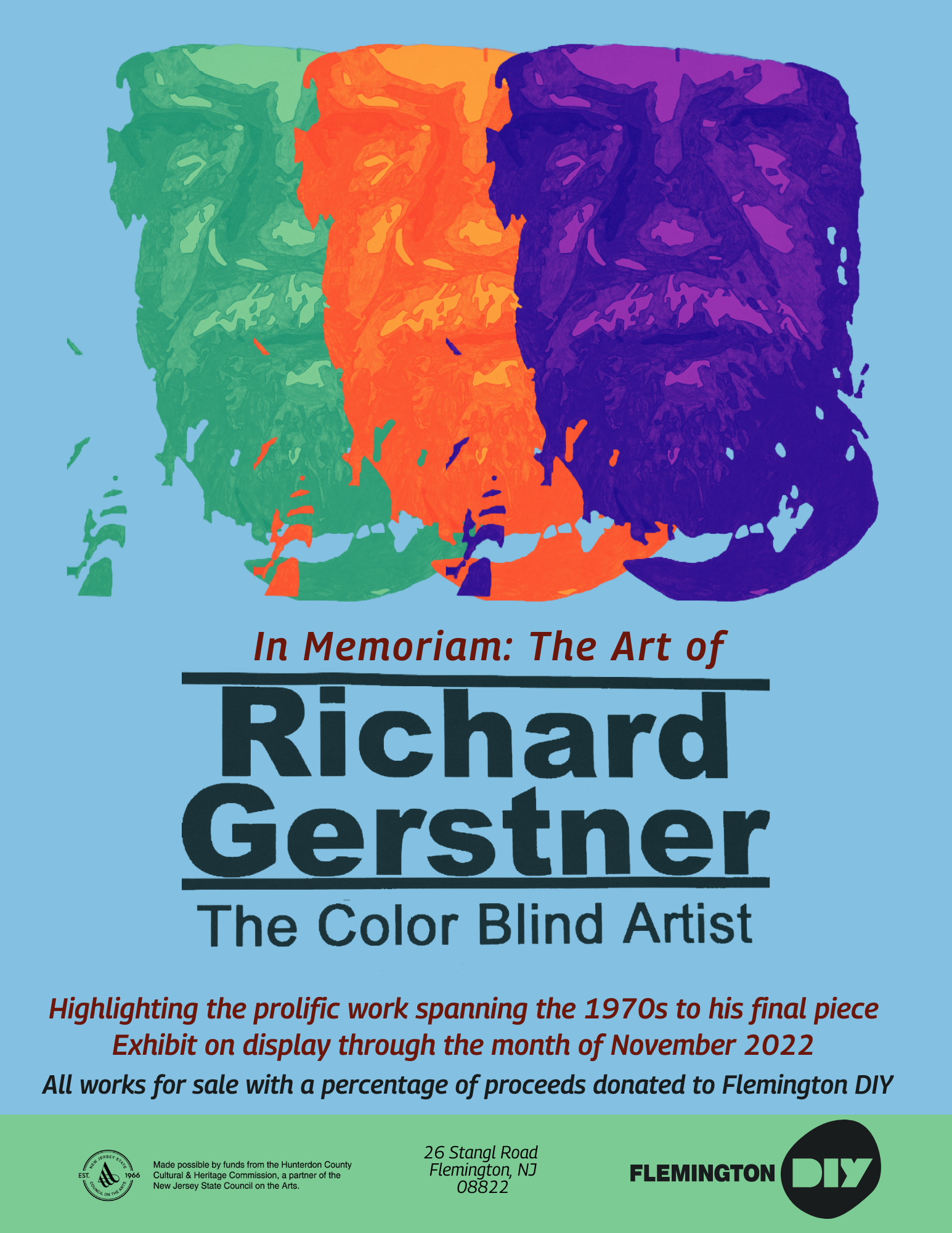 In Memoriam The Art Of Richard Gerstner The Color Blind Artist   Richard Gerstner Art Show 1 