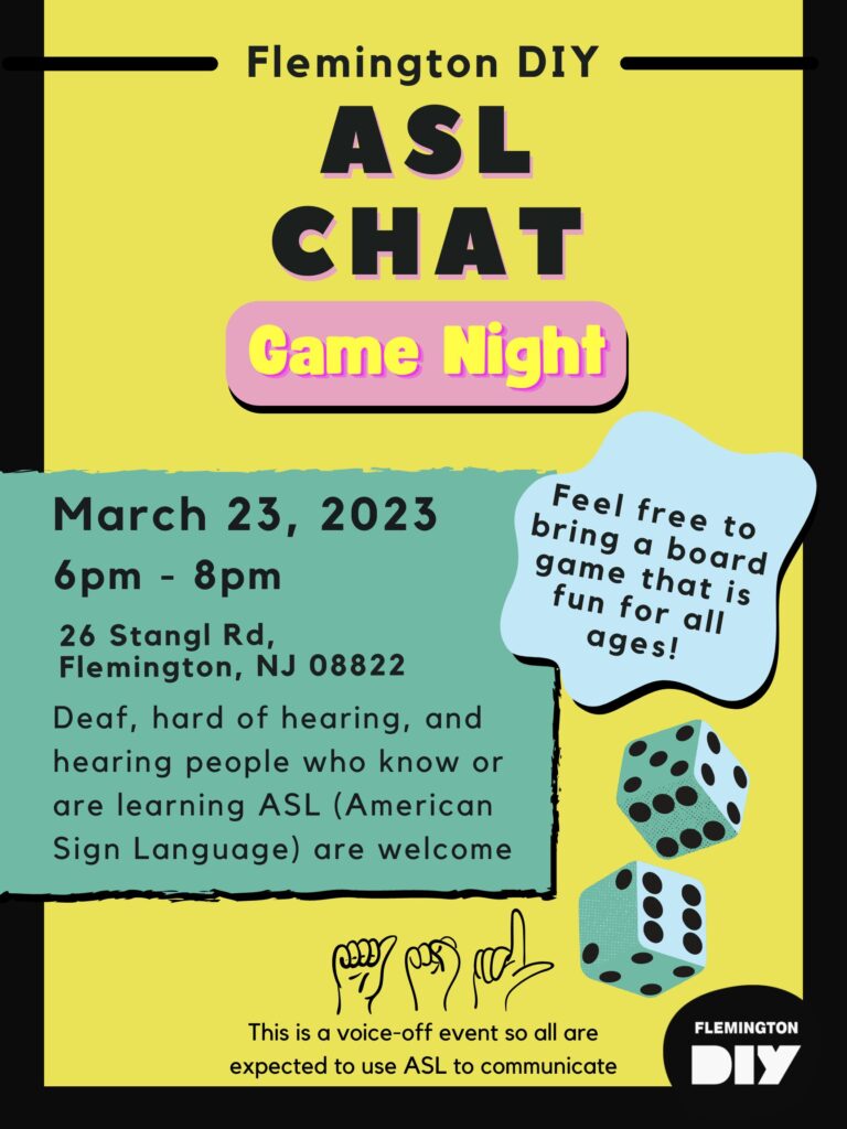 Mar. 23: ASL Chat: Game Night!