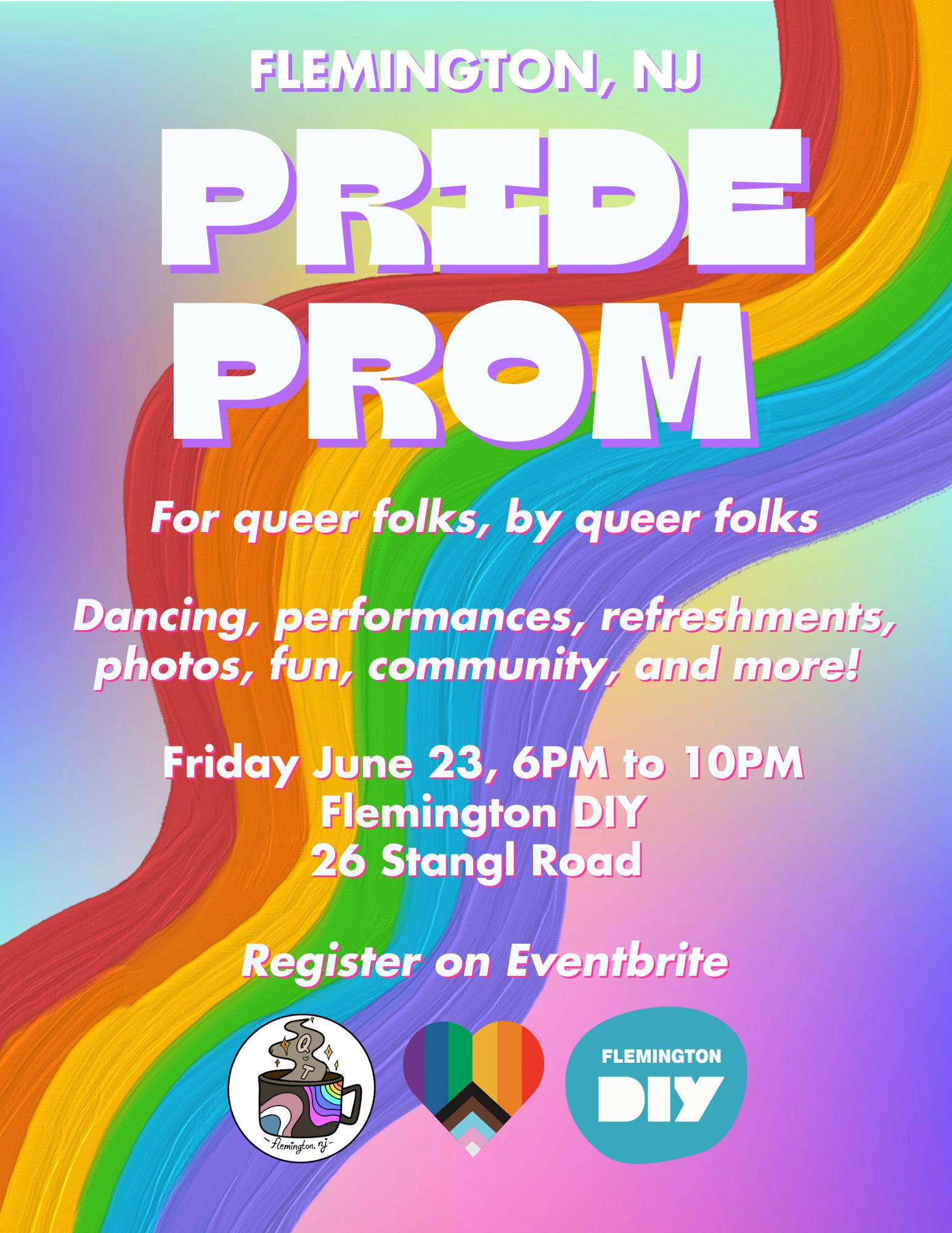 June 23 Pride Prom Flemington DIY